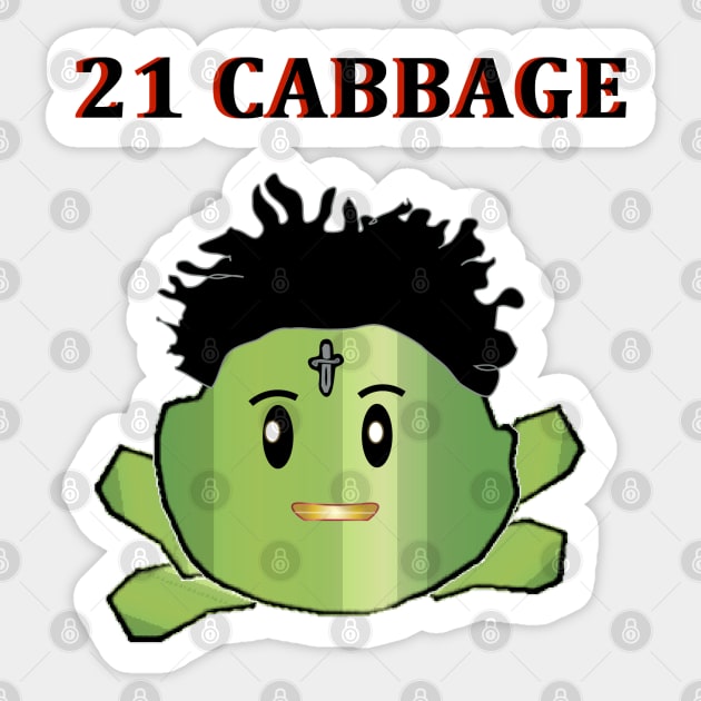 21 Cabbage Sticker by Tropic1979